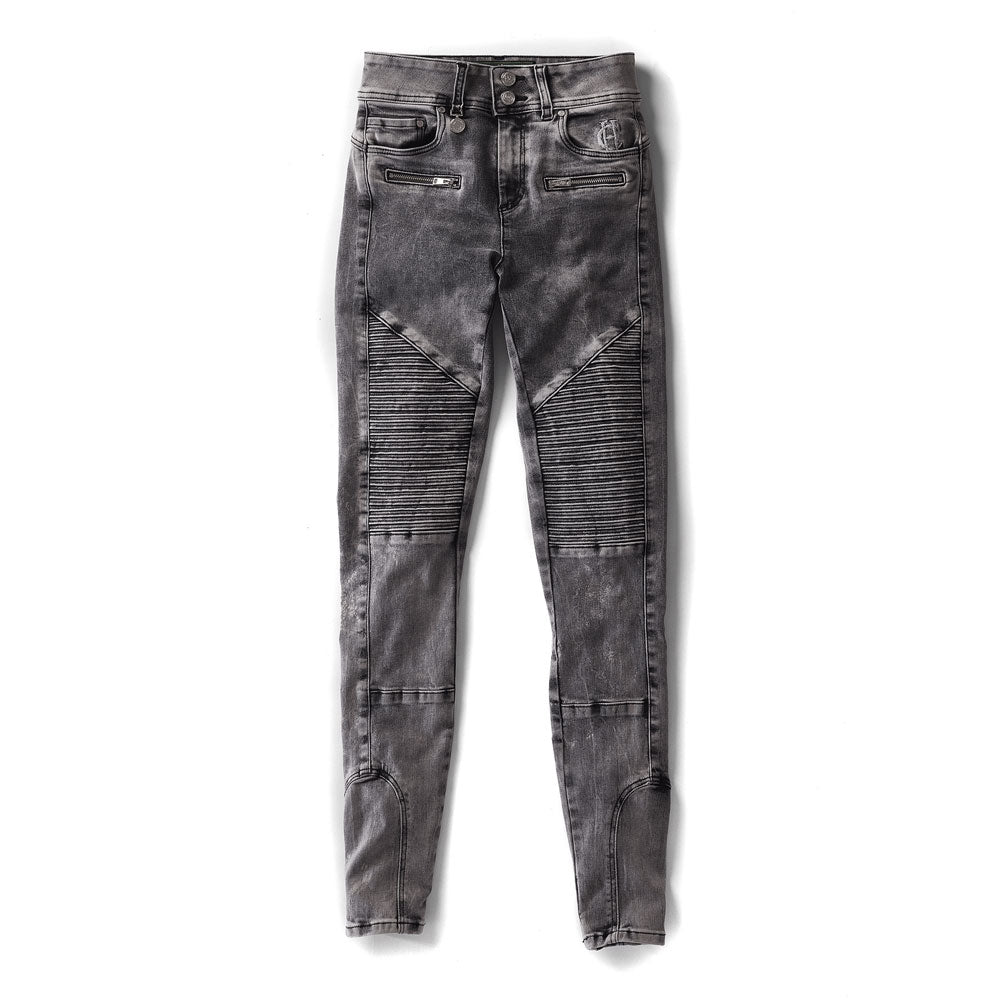 Holland Cooper Ladies Biker Jean in Grey#Grey