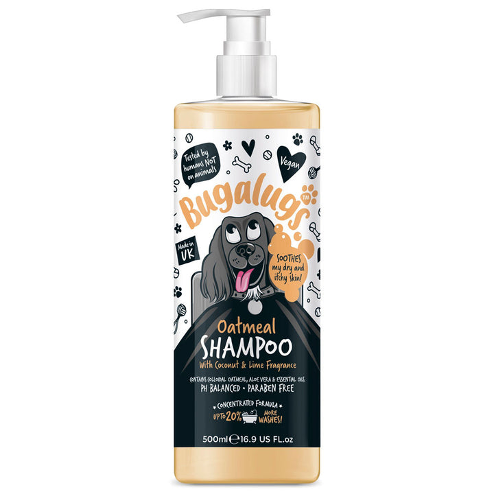 Bugalugs Dog Oatmeal & Aloe Shampoo 500ml