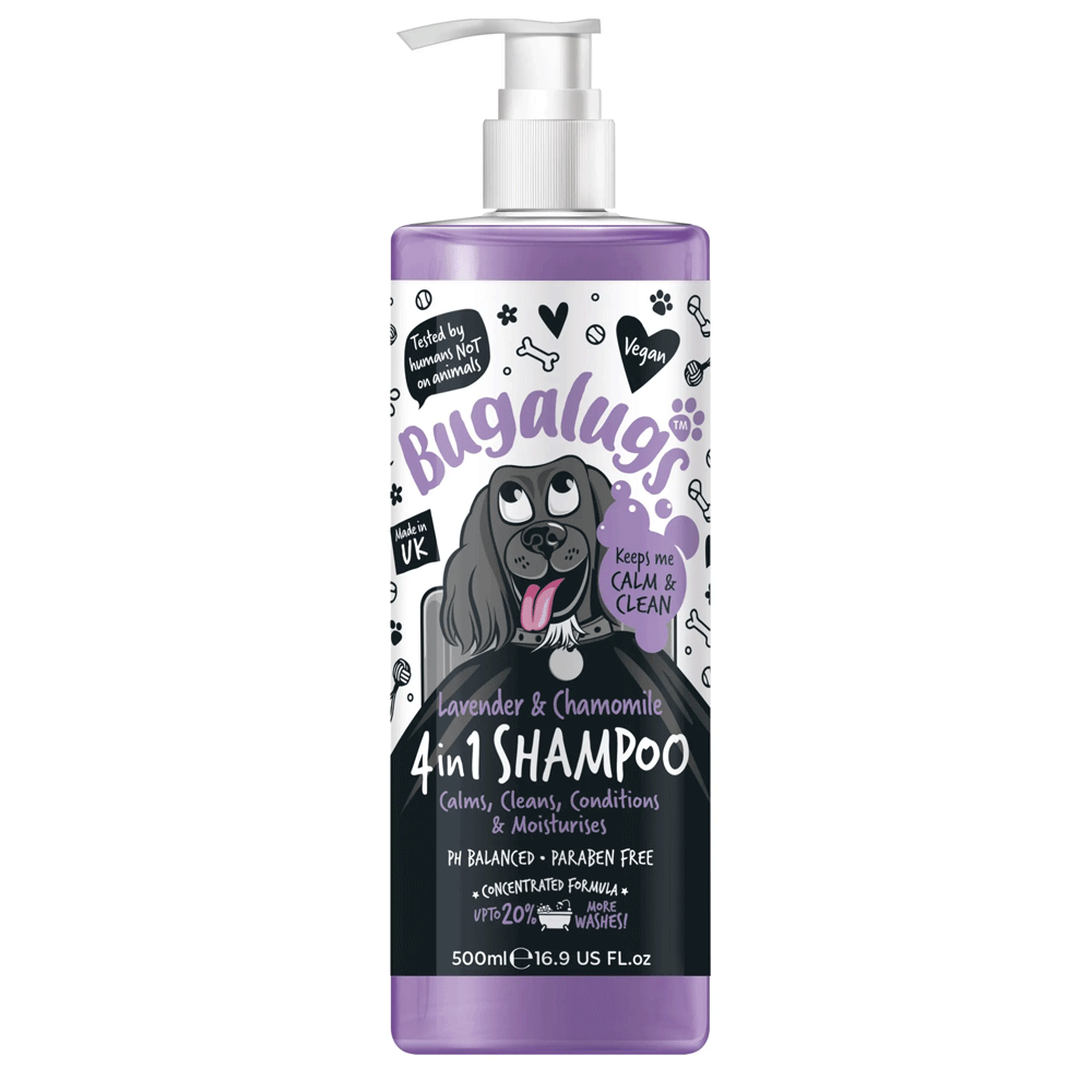 Bugalugs Dog Lavender & Chamomile 4 IN 1 Shampoo 500ml