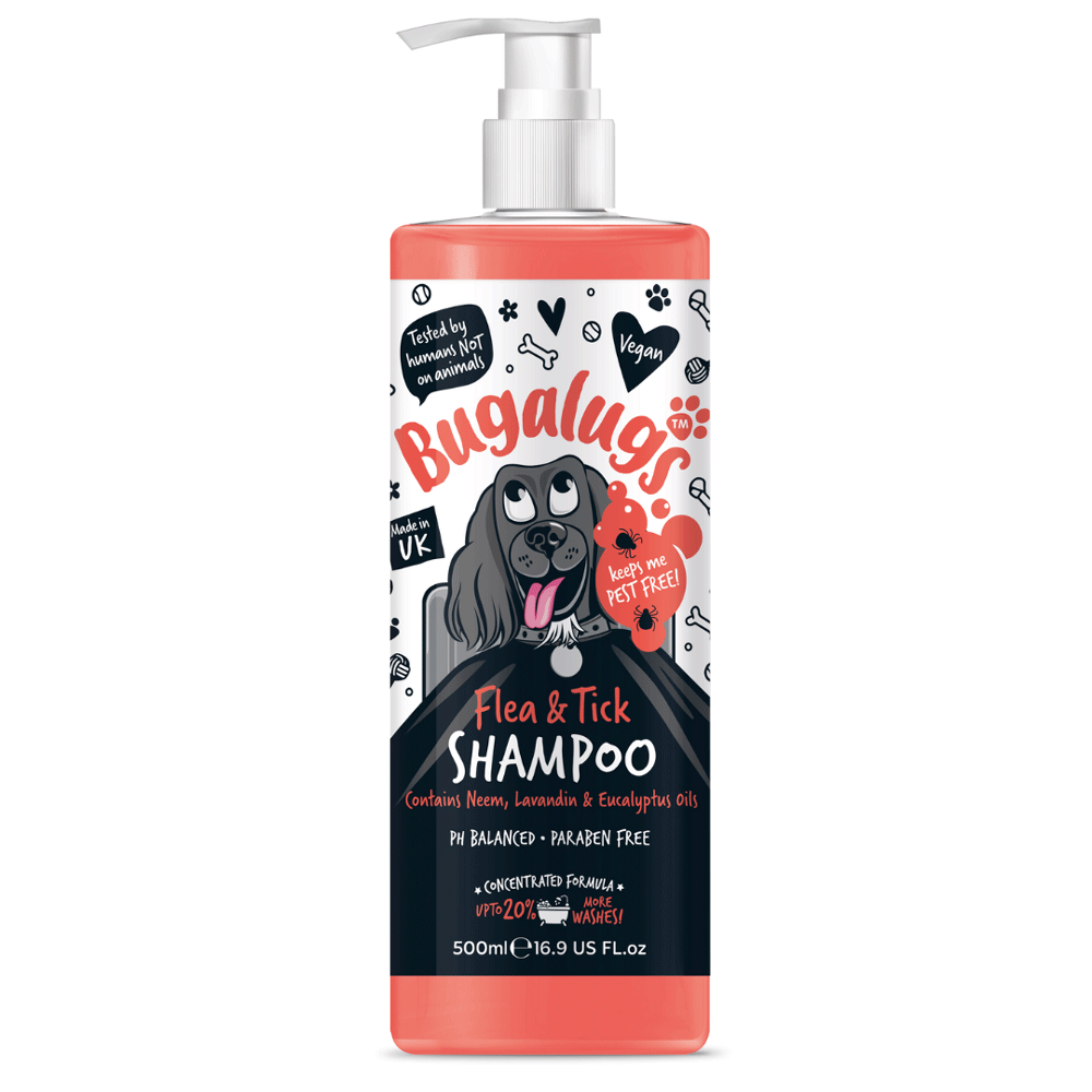 Bugalugs Dog Flea & Tick Shampoo 500ml