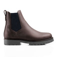 The Fairfax & Favor Ladies Boudica Sheepskin Ankle Boot in Dark Brown#Dark Brown