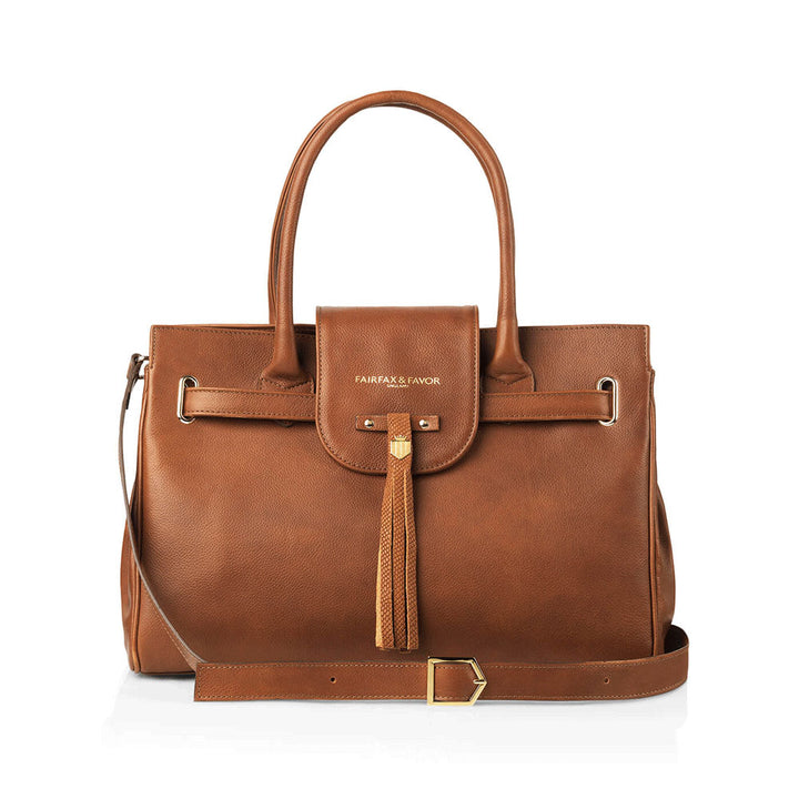 The Fairfax & Favor Windsor Leather Handbag in Tan#Tan