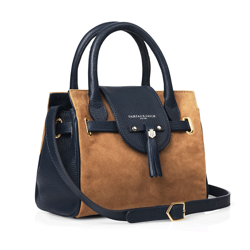 Fairfax & Favor Ladies Mini Windsor Suede Handbag
