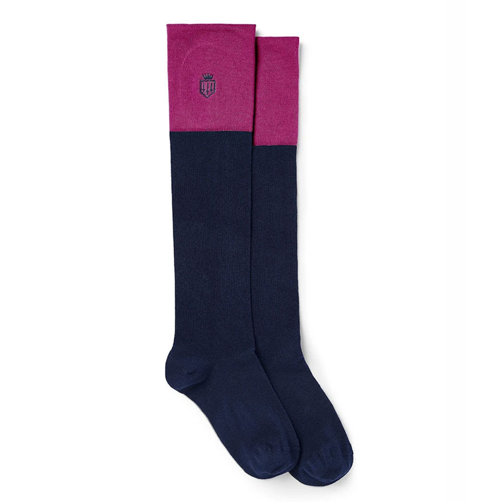 Fairfax & Favor Ladies Boot Socks in Fuschia#Fuschia