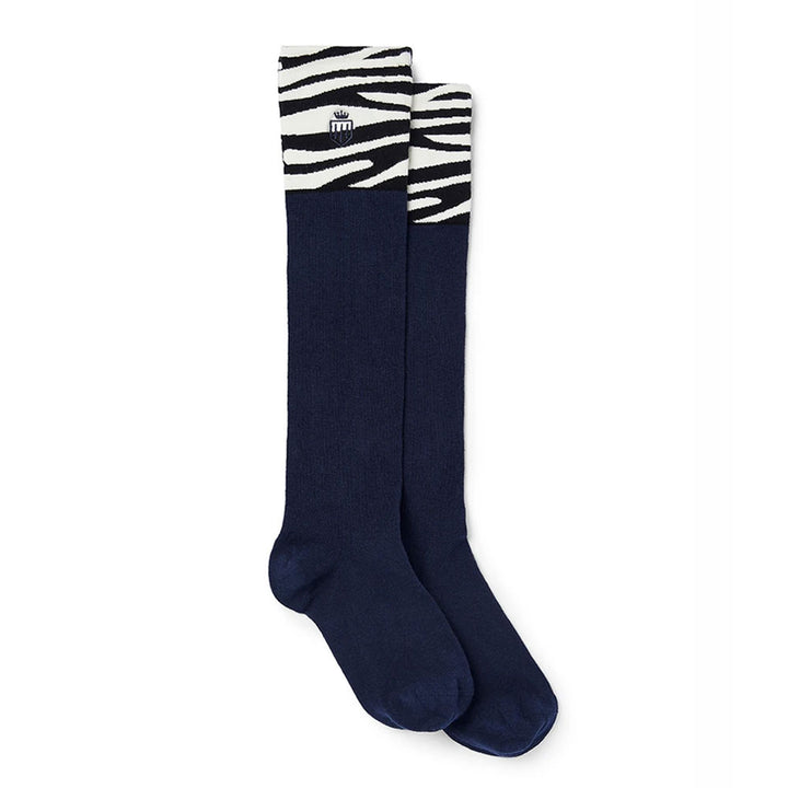 Fairfax & Favor Ladies Boot Socks in Zebra#Zebra