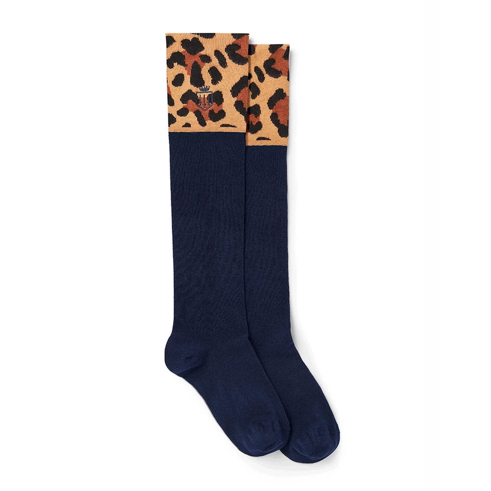 The Fairfax & Favor Ladies Boot Socks in Leopard#Leopard