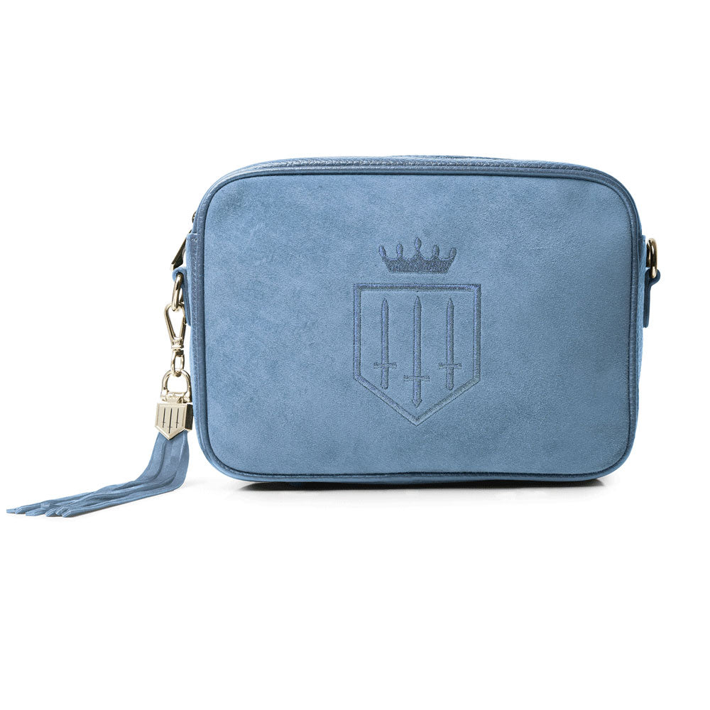 Fairfax & Favor Ladies Finsbury Cross Body Bag in Cornflower Blue#Cornflower Blue