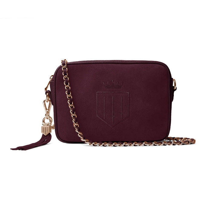 The Fairfax & Favor Ladies Finsbury Cross Body Bag in Plum#Plum