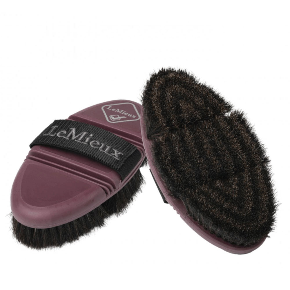 The LeMieux Flexi Horse Hair Body Brush in Rioja#Rioja