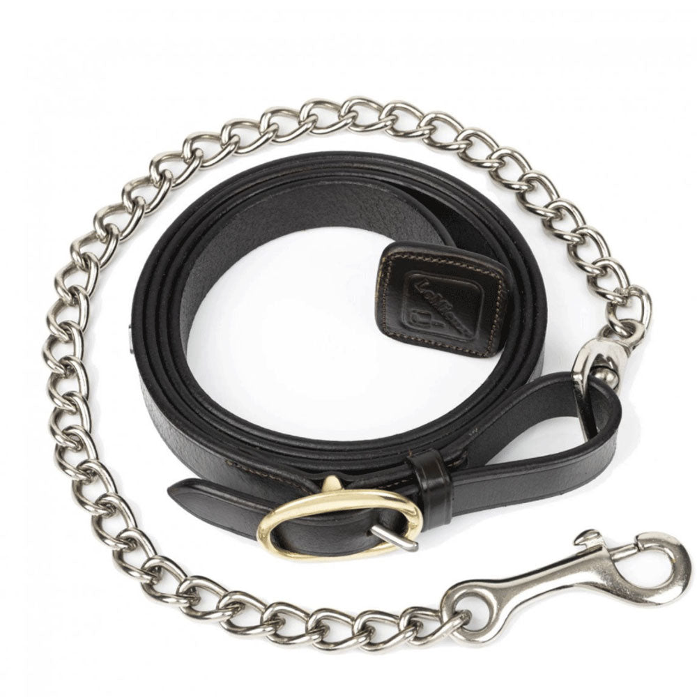 The LeMieux Leather Trot Up Chain in Brown#Brown