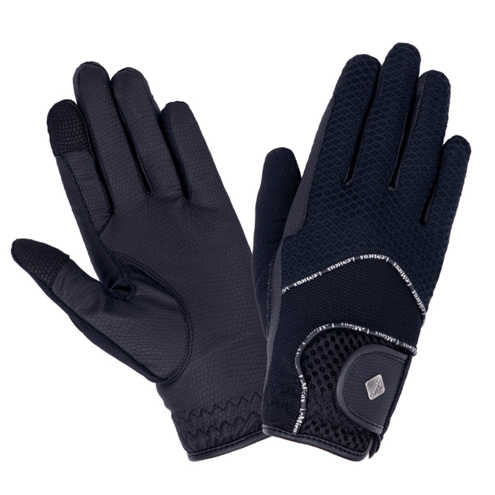 The LeMieux Pro Touch 3D Mesh Riding Glove in Navy#Navy