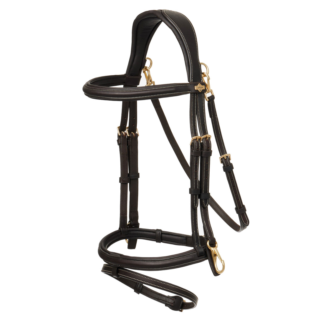 The LeMieux Work Bridle with Flash in Brown#Brown