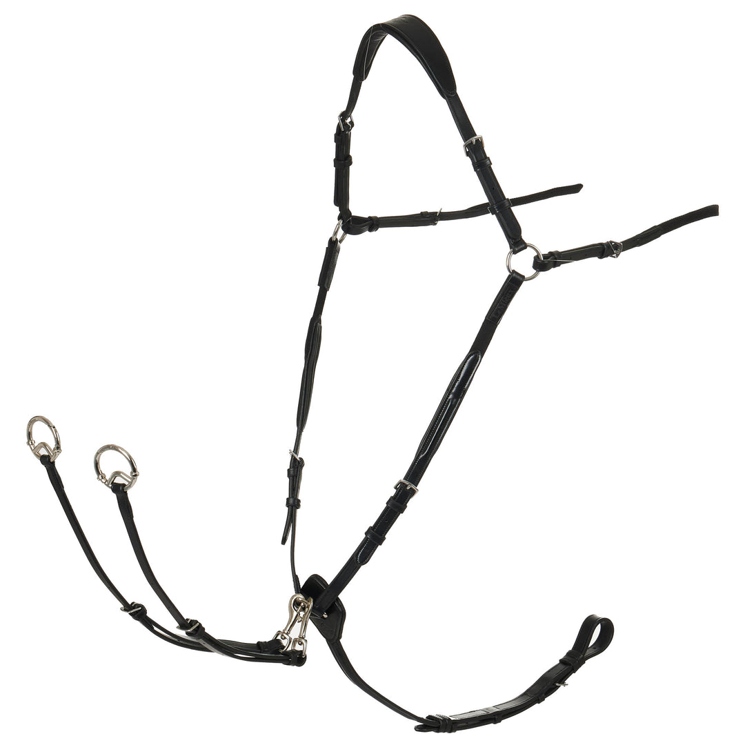 The LeMieux Breastplate with Detachable Martingale in Black#Black
