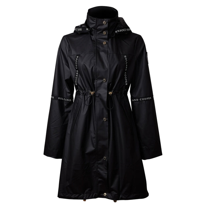 Holland Cooper Ladies Waterproof Rain Coat#Black