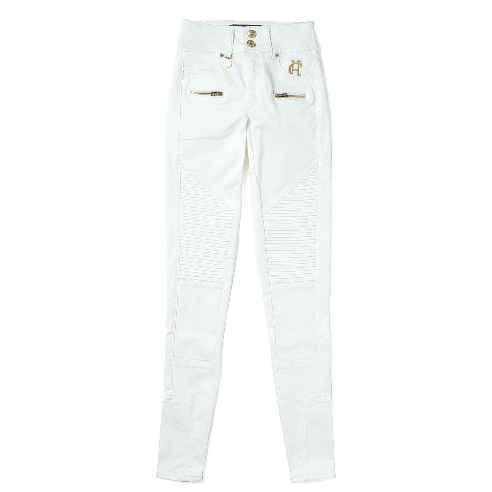 Holland Cooper Ladies Biker Jean#White