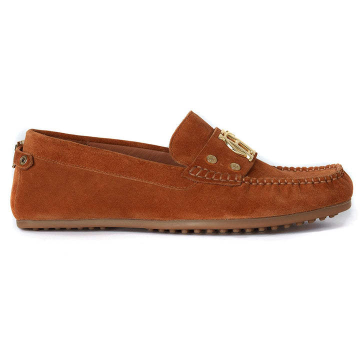 The Holland Cooper Ladies The Driving Loafer in Tan#Tan