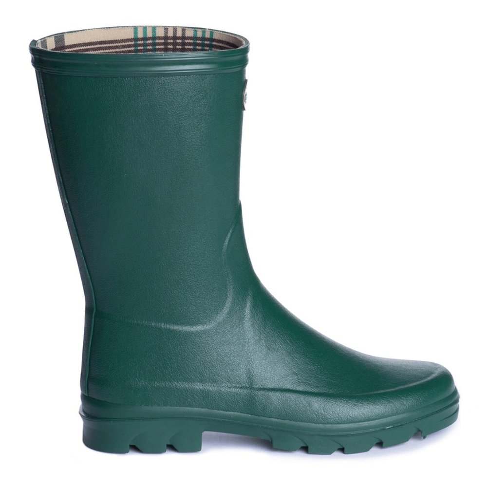 The Le Chameau Ladies Iris Bottillon Jersey Lined Boot in Green#Green
