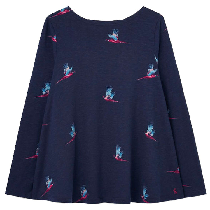 Joules Ladies Harbour Light Swing Jersey Top in Navy#Navy