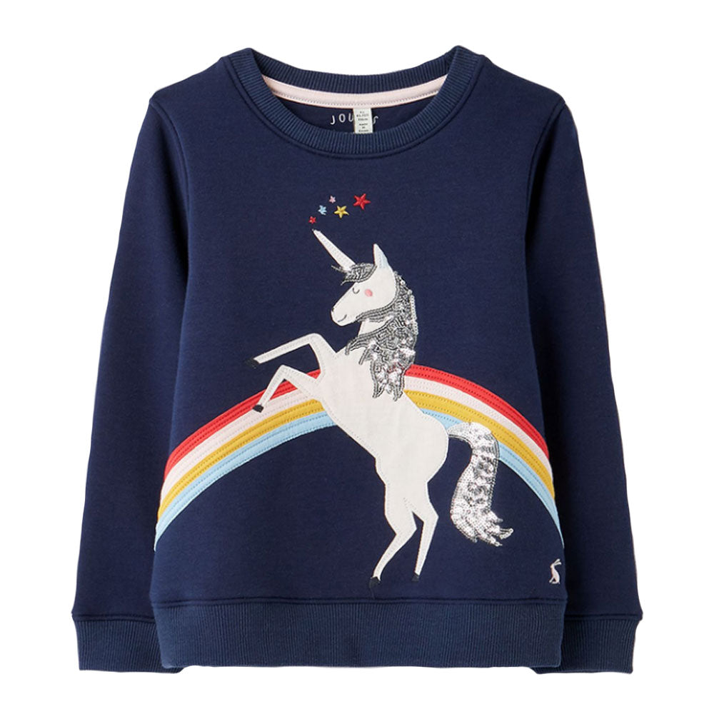 Joules Girls Mackenzie Sweatshirt#Navy