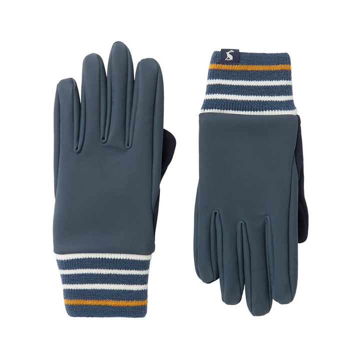 The Joules Ladies Drysdale Windproof Gloves in Navy#Navy