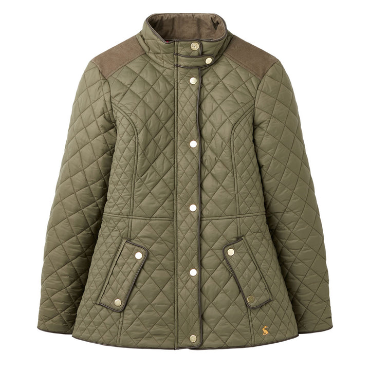 Joules Ladies Newdale Quilted Jacket#colour_green
