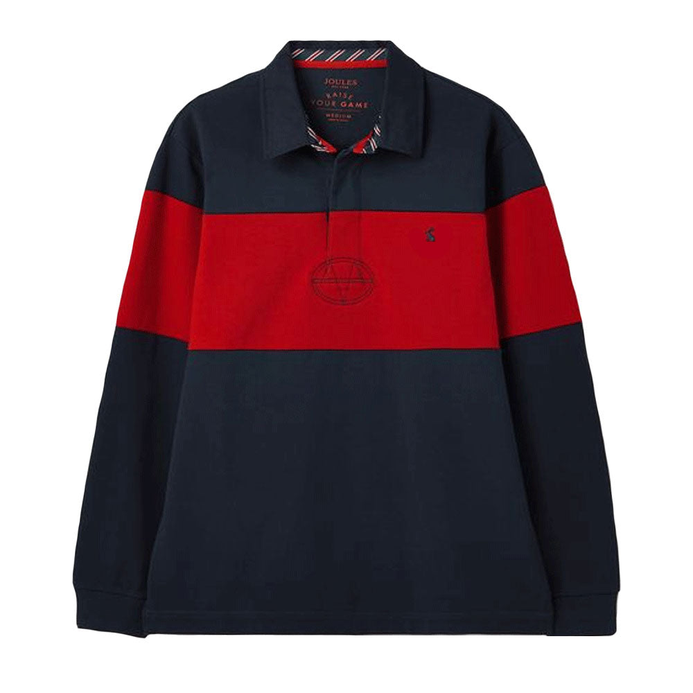 Joules Mens Onside Rugby Shirt in Dark Navy#Dark Navy