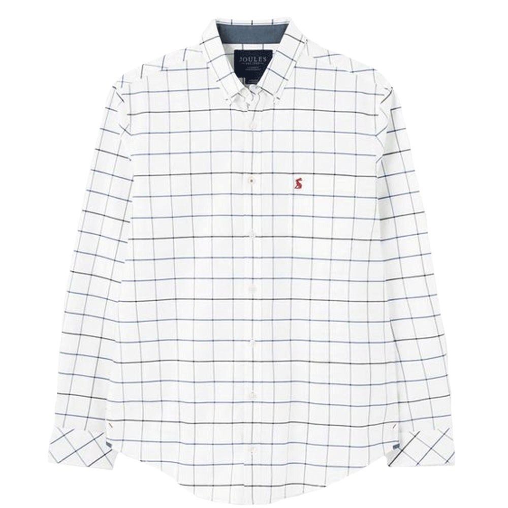Joules Mens Welford Classic Long Sleeve Classic Fit Check Shirt