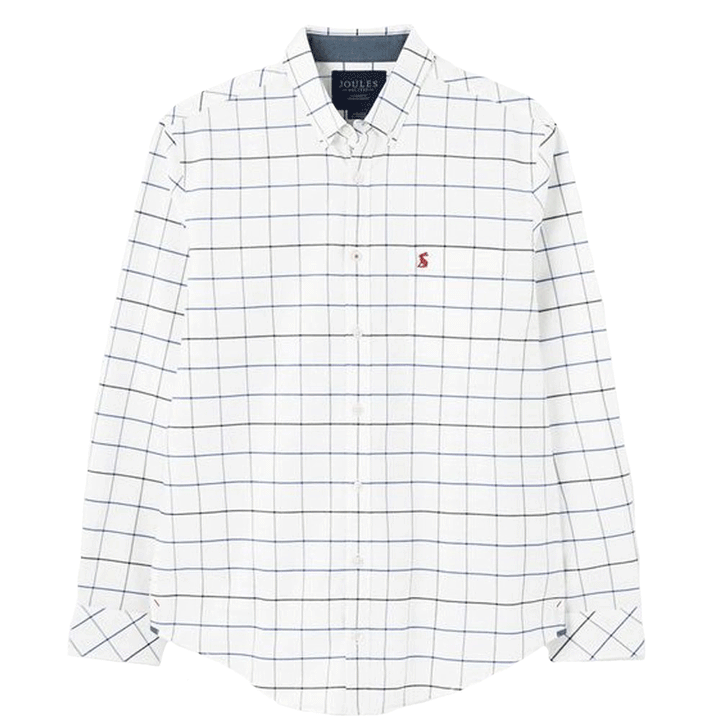 Joules Mens Welford Classic Long Sleeve Classic Fit Check Shirt