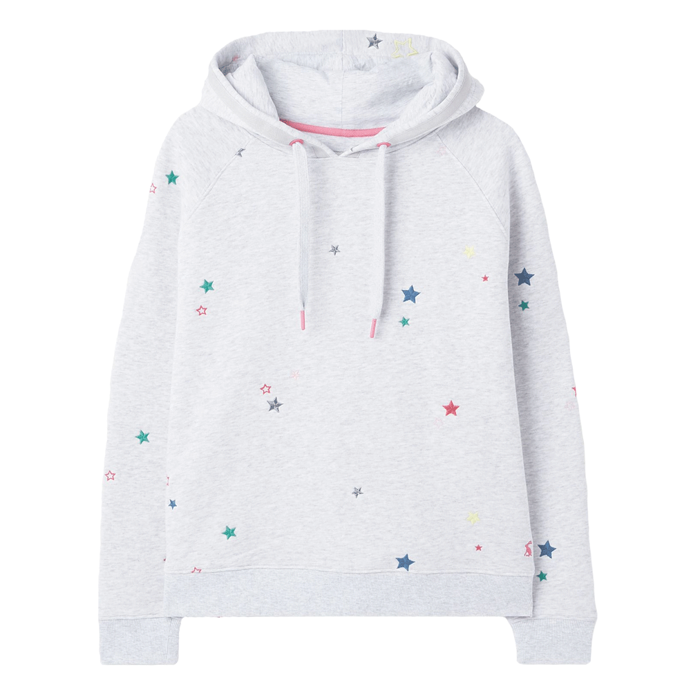 Joules Ladies Rowley Embroidered Raglan Hooded Sweater | Millbry Hill