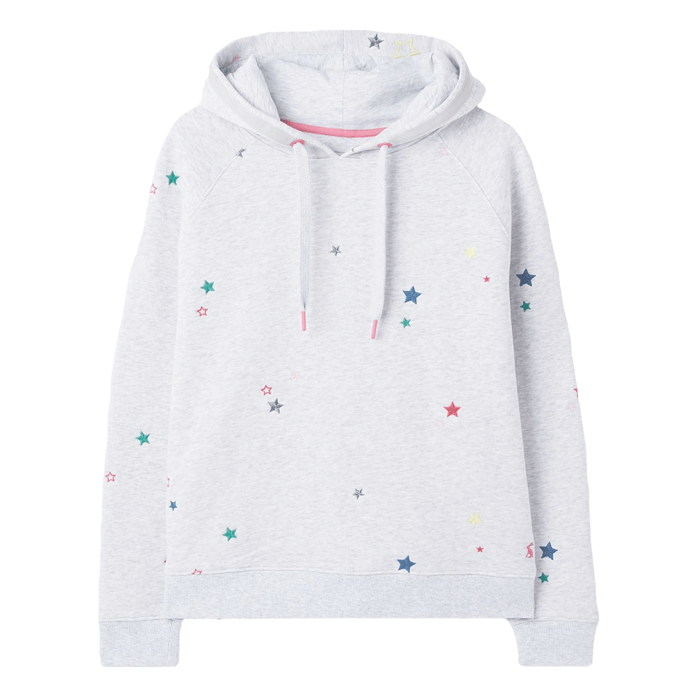 Joules Ladies Rowley Embroidered Raglan Hooded Sweater