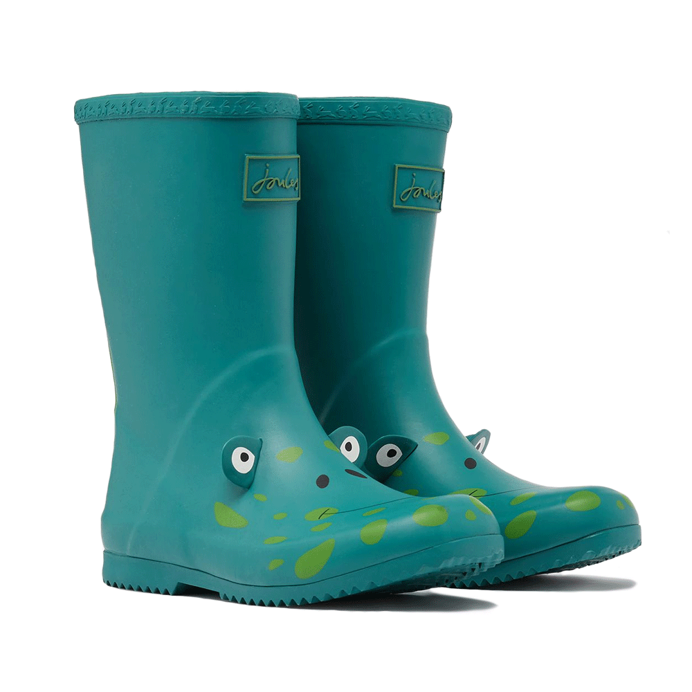 Joules Boys Jnr Roll Up Flexible Printed Welly