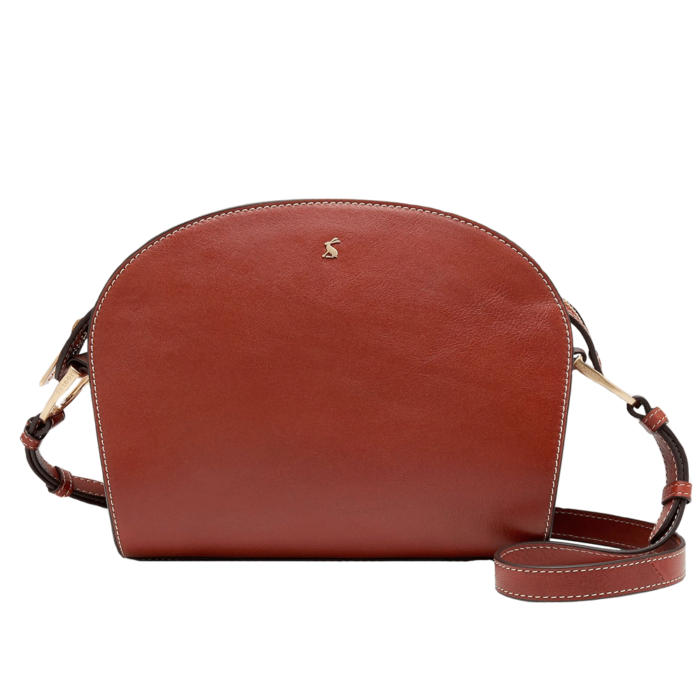 The Joules Ladies Langton Leather Cross Body in Tan#Tan