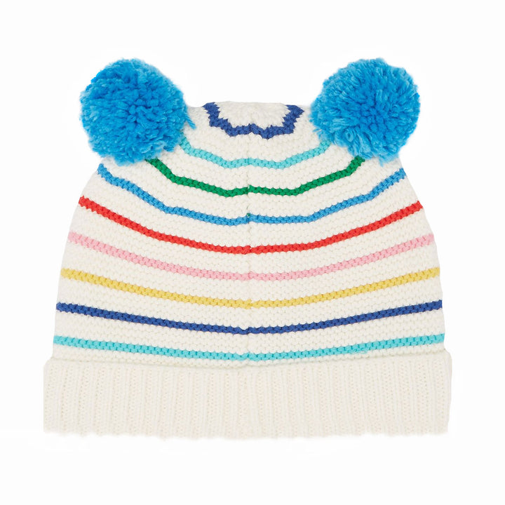 Joules Baby Nursery Pom Pom Organic Cotton Knitted Hat