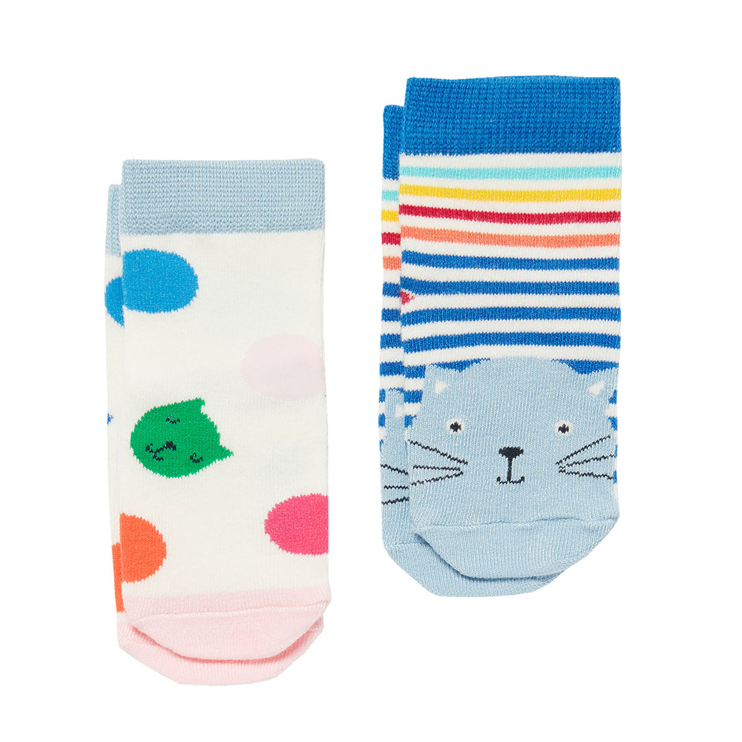 The Joules Baby Neat Feet 2 Pack Of Socks in Light Pink#Light Pink