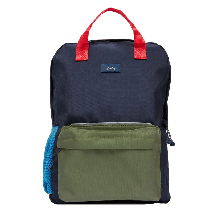 The Joules Boys Journey Colourblock Backpack in Navy#Navy