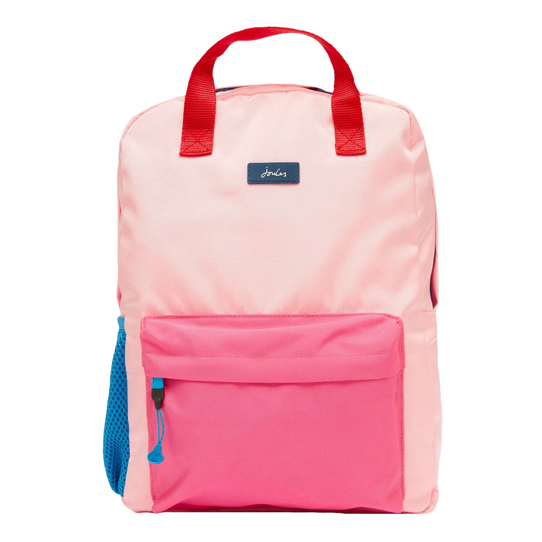 The Joules Girl Journey Colourblock Backpack in Pink#Pink
