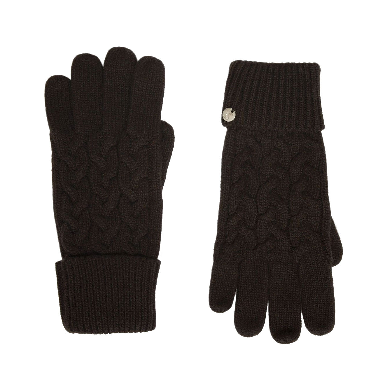 Womens black knit deals gloves