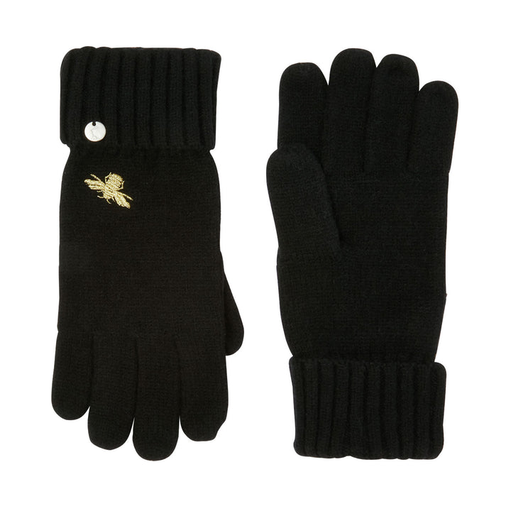 Joules Ladies Stafford Knitted Gloves With Embellishment