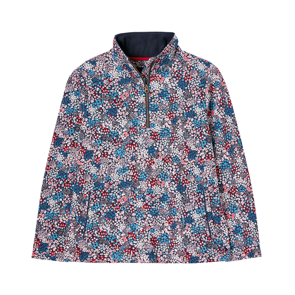 Joules Ladies Pip Print Half Zip Sweatshirt