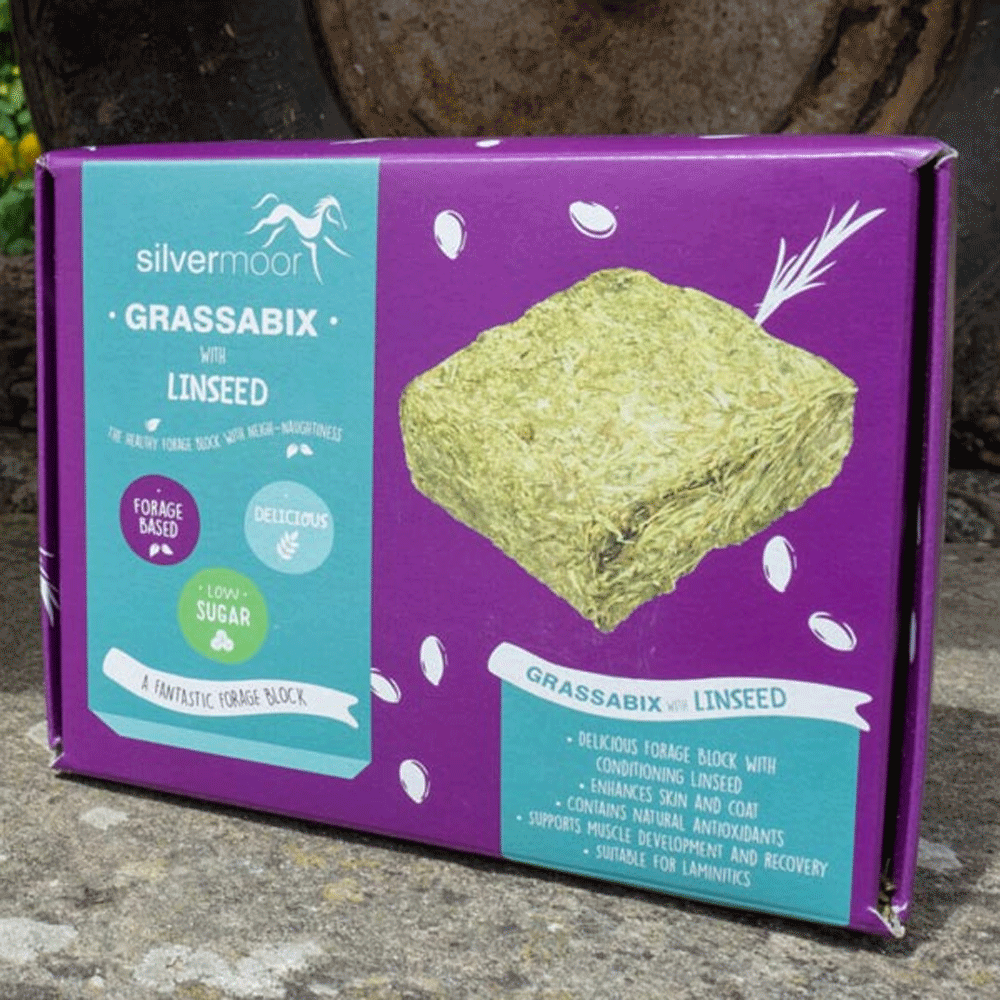 Silvermoor Grassabix with Linseed Forage Blocks 1kg
