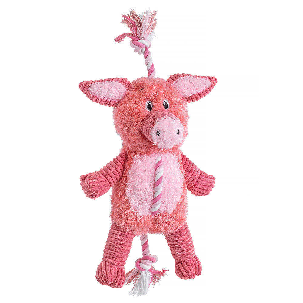House Of Paws Farmyard Rope Pig
