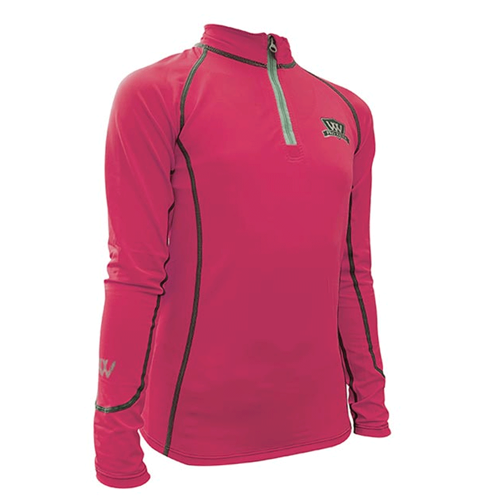 Woof Wear Junior Riding Shirt#Raspberry