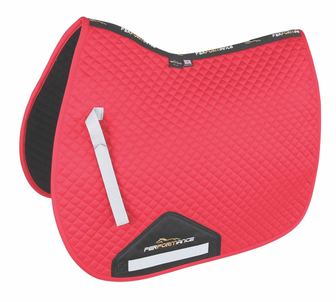 The Shires Performance Saddlecloth in Red#Red