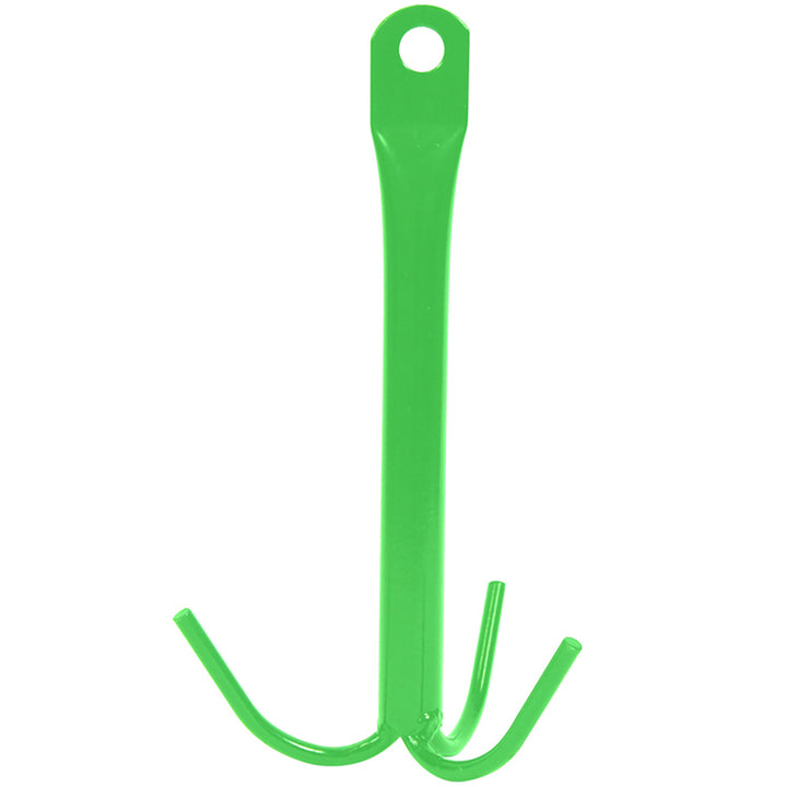 The Perry Equestrian 3 Prong Tack Hook in Green#Green