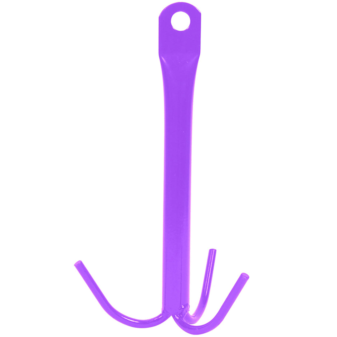 The Perry Equestrian 3 Prong Tack Hook in Purple#Purple
