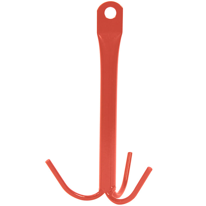 The Perry Equestrian 3 Prong Tack Hook in Red#Red