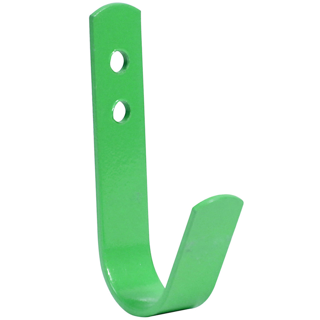 The Perry Equestrian Set of 5 General Purpose Tack Room Hooks in Green#Green