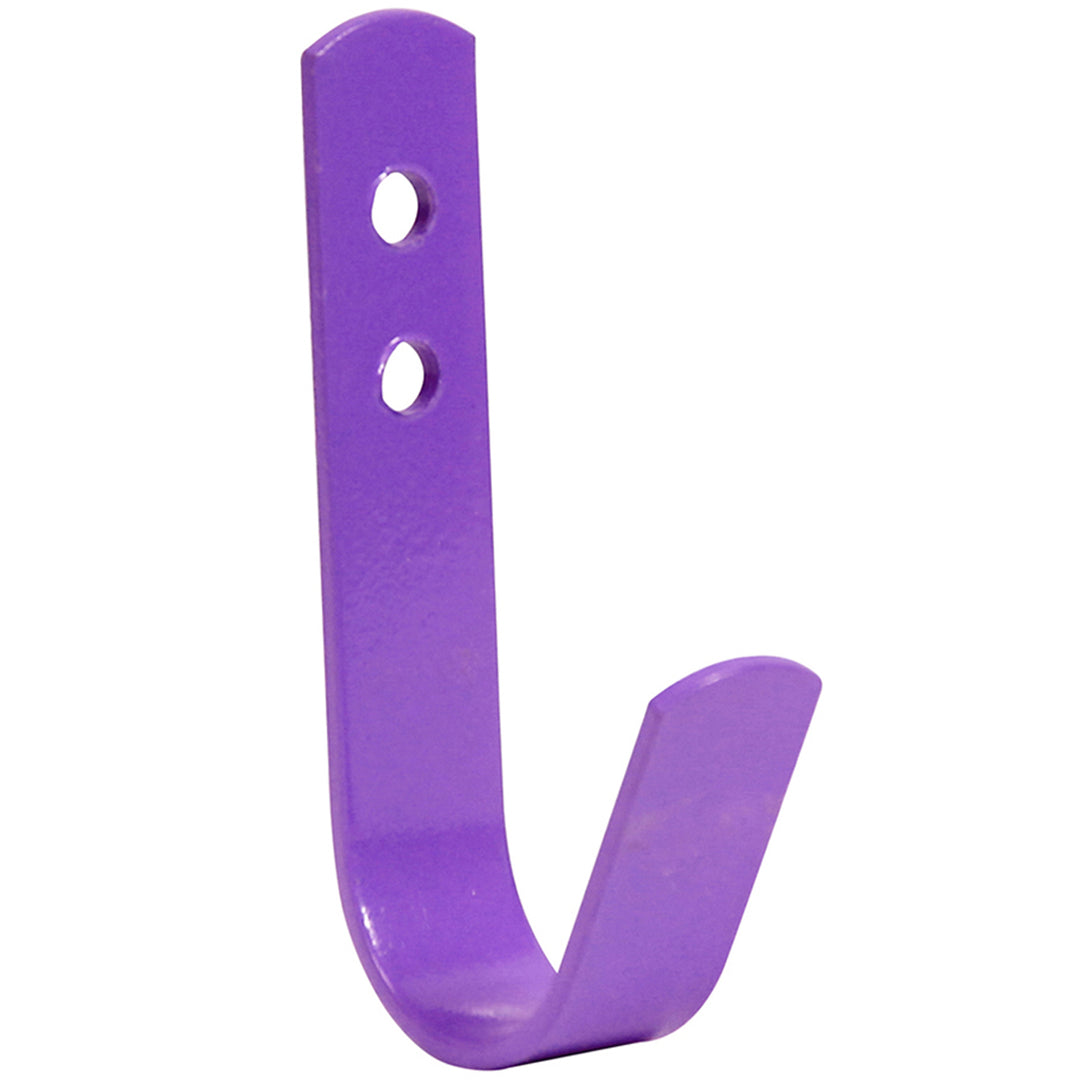 The Perry Equestrian Set of 5 General Purpose Tack Room Hooks in Purple#Purple