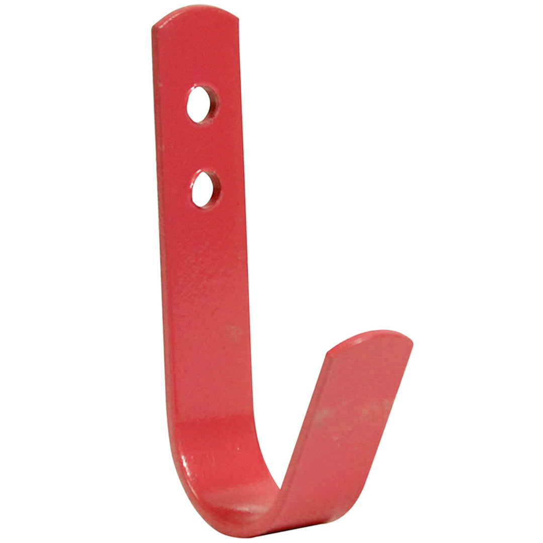 The Perry Equestrian Set of 5 General Purpose Tack Room Hooks in Red#Red