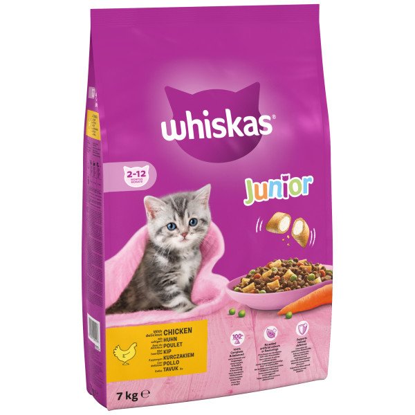 Whiskas Dry Kitten Food with Chicken 7kg